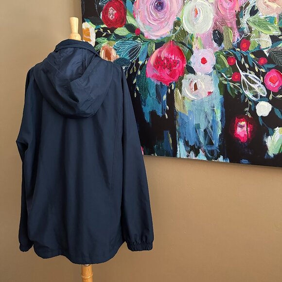 Nike Navy Full‑Zip Windbreaker Jacket Athletic & Lightweight Men’s XL - Picture 2 of 10